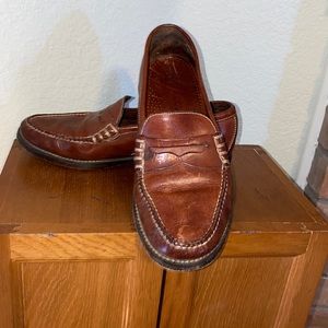 Cole Haan: size 8B, brown penny loafers.